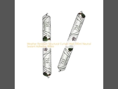 मौसम प्रतिरोधी संरचनात्मक पर्दे की दीवार 590ml न्यूट्रल सीलेंट चिपकने वाला सफेद