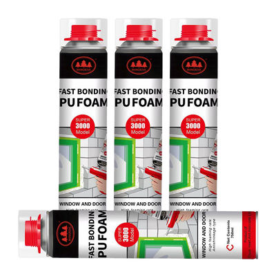 अच्छी कीमत Fast Drying Polyurethane Styrofoam Flexible 750 Ml Pu Foam Doors Joints ऑनलाइन