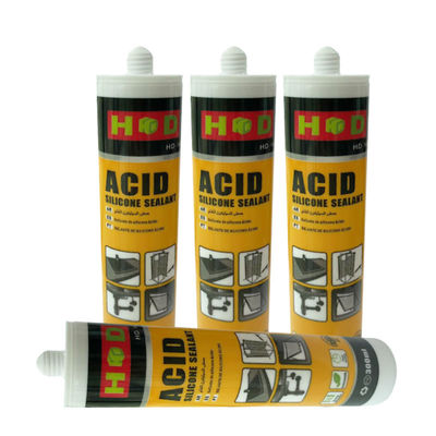 मौसम प्रतिरोधी स्पष्ट 300 मिलीलीटर खिड़की दरवाजा आउटडोर एसिटिक सिलिकॉन सीलेंट