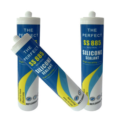 जलरोधक स्पष्ट तटस्थ उपचार सिलिकॉन सीलेंट बाथरूम रसोई खिड़की