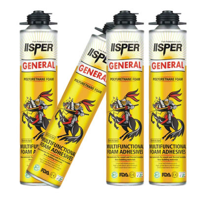 750ml अग्निरोधी बेज व्हाइट पॉलीयूरेथेन फोम भराव दरवाजा खिड़की सीलिंग