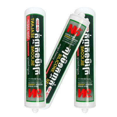 अच्छी कीमत स्पष्ट सफेद जलरोधक खिड़की कांच बाथरूम रसोई एसिड सिलिकॉन सीलेंट ऑनलाइन